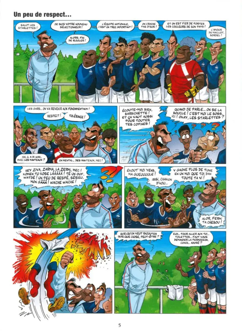 Planche de l'album Carton Rouge La Face cachée du foot