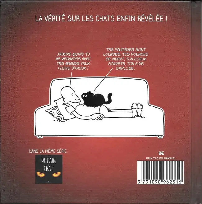 Verso de l'album Putain de chat II