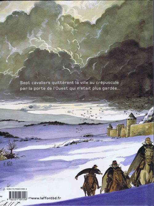 Verso de l'album Sept Cavaliers - La Saga des Pikkendorff Tome 1 Le Margrave héréditaire