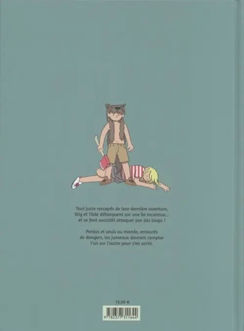 Verso de l'album Stig & Tilde Tome 2 Cheffe de meute