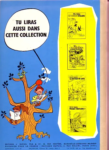 Verso de l'album Tif et Tondu Tome 7 Plein gaz
