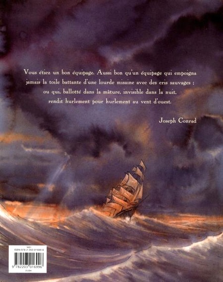 Verso de l'album Vent Debout D'après Le Nègre du Narcisse de Joseph Conrad