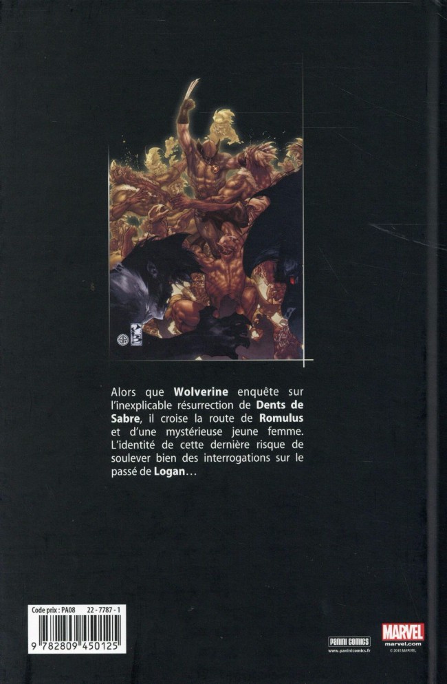 Verso de l'album Wolverine - Marvel Dark Dents de Sabre: Renaissance