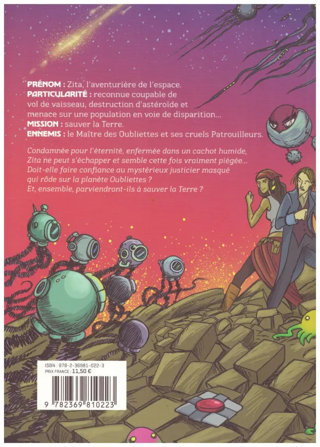 Verso de l'album Zita la fille de l'espace 3