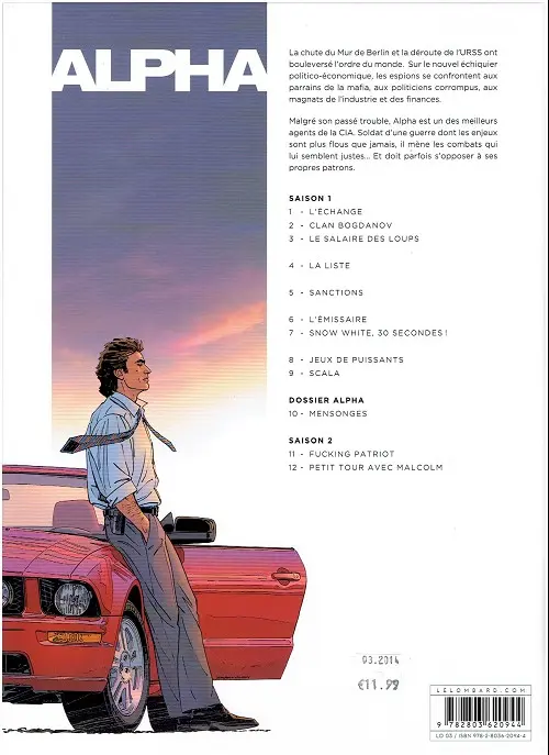 Verso de l'album Alpha Tome 9 Scala