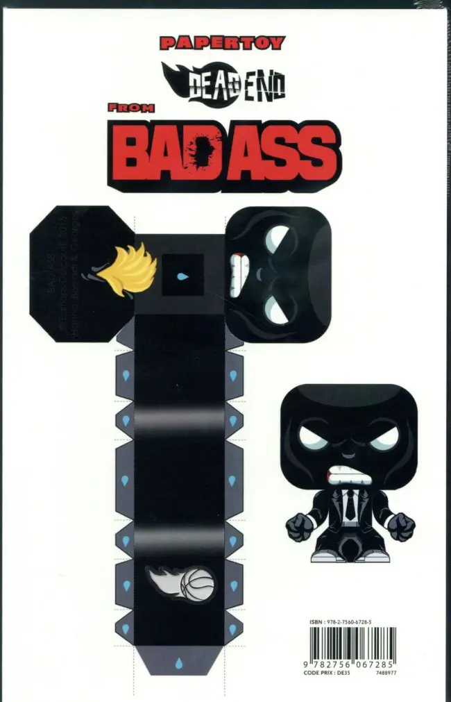 Verso de l'album Bad Ass Tome 1 Dead End