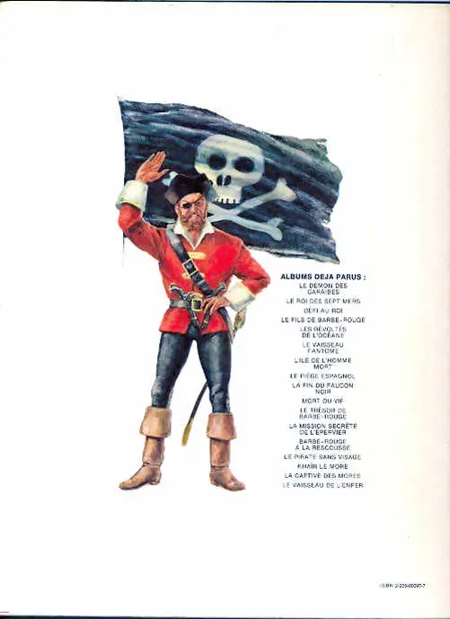 Verso de l'album Barbe-Rouge Tome 1 Le démon des Caraïbes