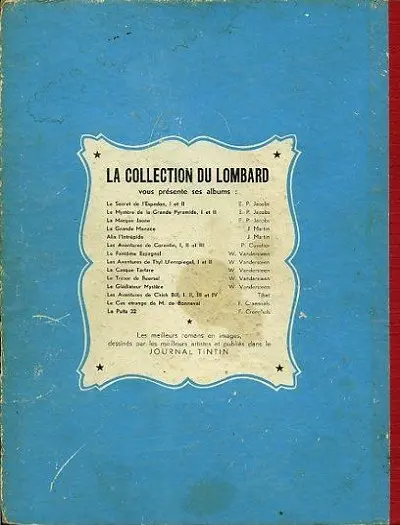 Verso de l'album Bob et Bobette Tome 1 Le fantôme espagnol