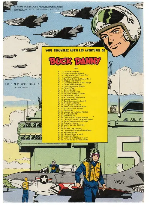 Verso de l'album Buck Danny Tome 9 Les gangsters du pétrole