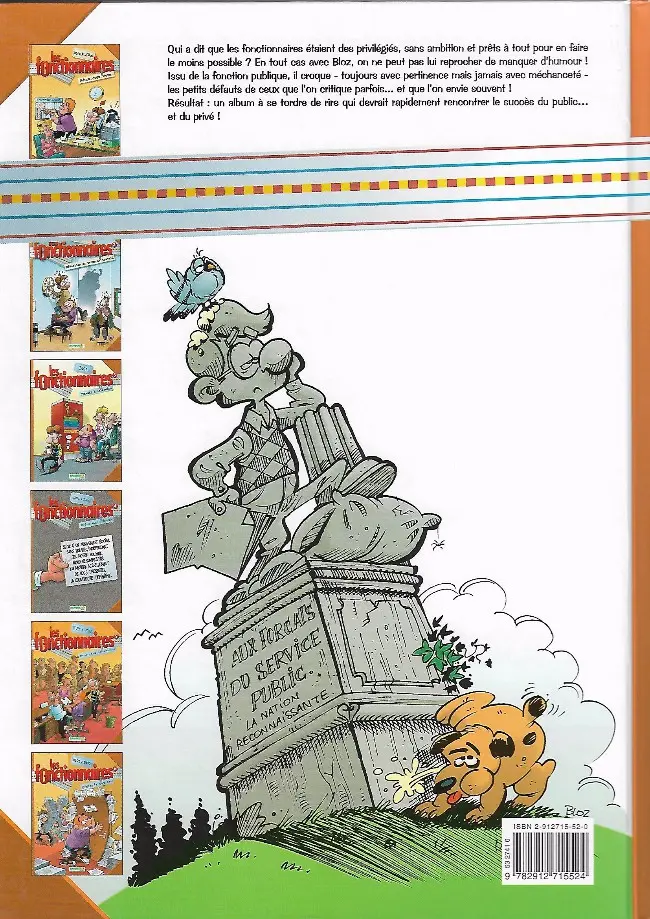 Verso de l'album Les Fonctionnaires Tome 2 Réduction du temps de travail