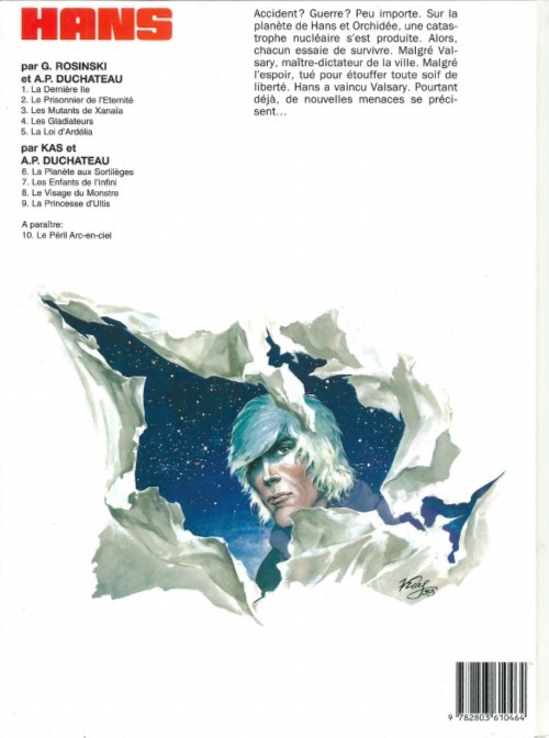 Verso de l'album Hans Tome 6 La planète aux sortilèges