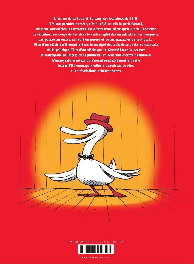 Verso de l'album L'Incroyable Histoire du Canard enchaîné