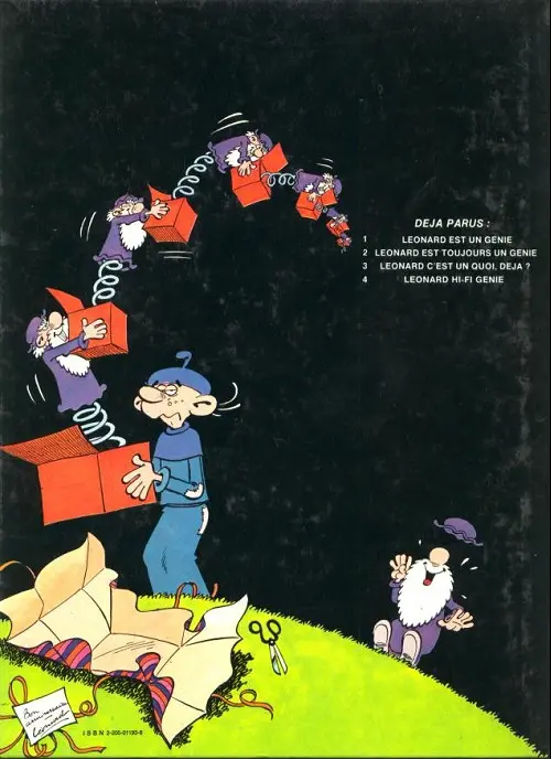 Verso de l'album Léonard Tome 2 Léonard est toujours un génie