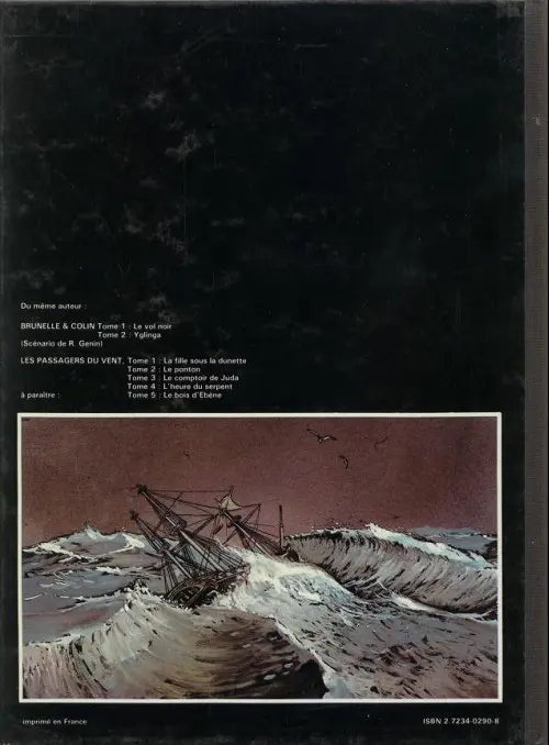 Verso de l'album Les Passagers du vent Tome 4 L'heure du serpent