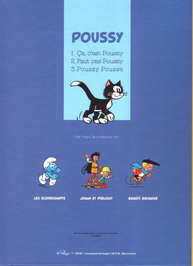 Verso de l'album Poussy Tome 1 Ca, c'est Poussy