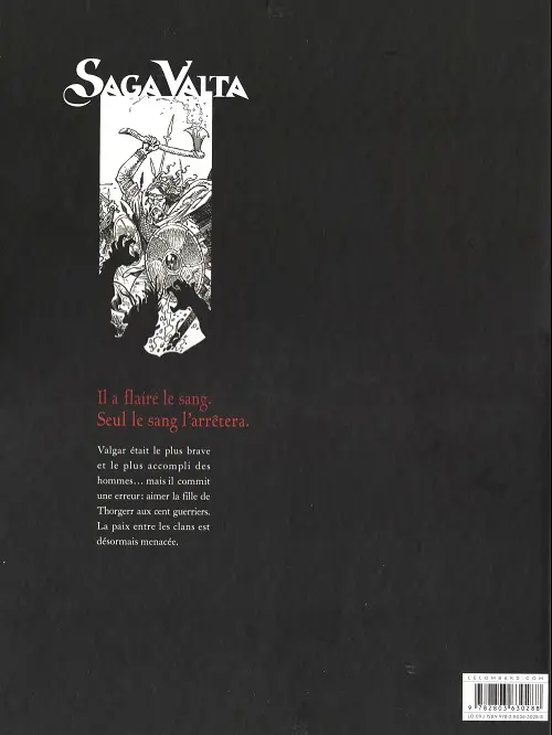 Verso de l'album Saga Valta Tome 1