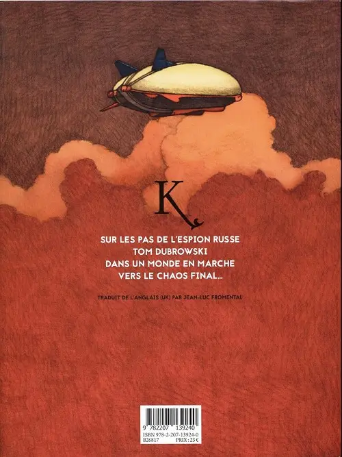 Verso de l'album Kaboul et autres souvenirs de la troisième guerre mondiale
