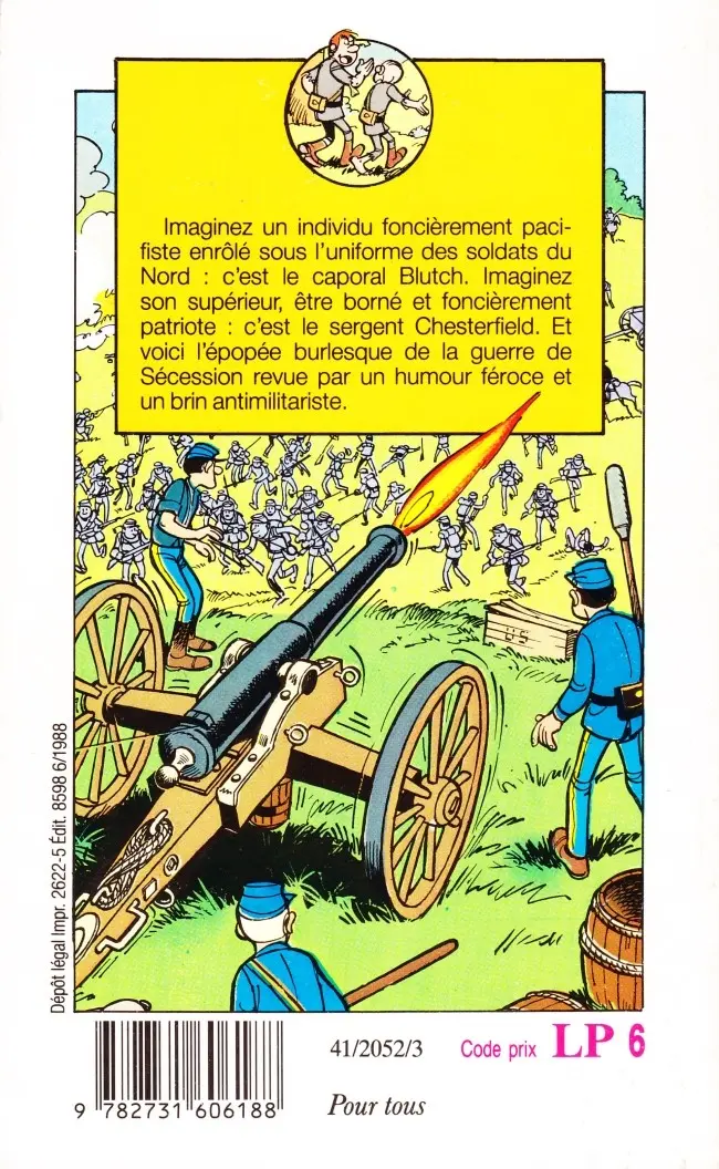 Verso de l'album Les Tuniques Bleues Tome 6 La prison de Robertsonville