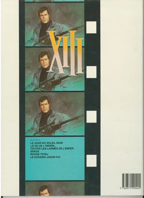 Verso de l'album XIII Tome 5 Rouge total
