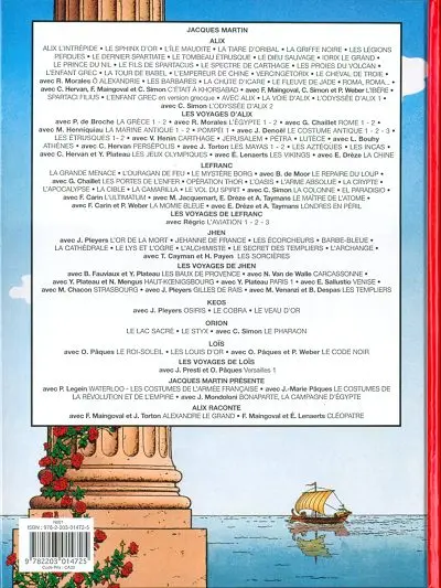 Verso de l'album Alix Tome 27 Le démon du Pharos