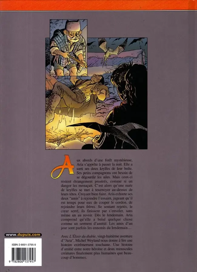 Verso de l'album Aria Tome 28 L'élixir du diable