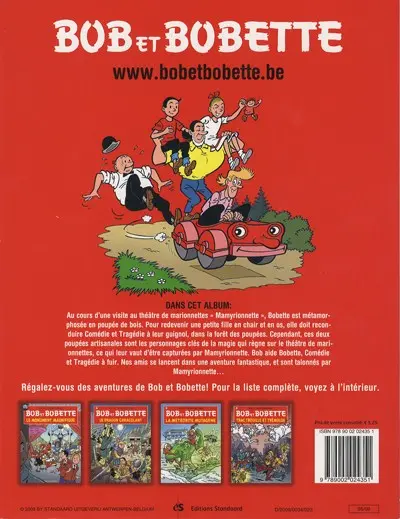 Verso de l'album Bob et Bobette Tome 304 La marionette maligne