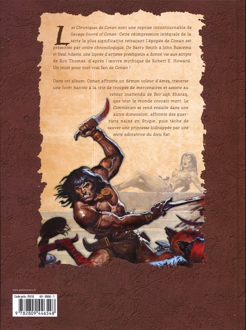 Verso de l'album Les Chroniques de Conan Tome 16 1983 (II)