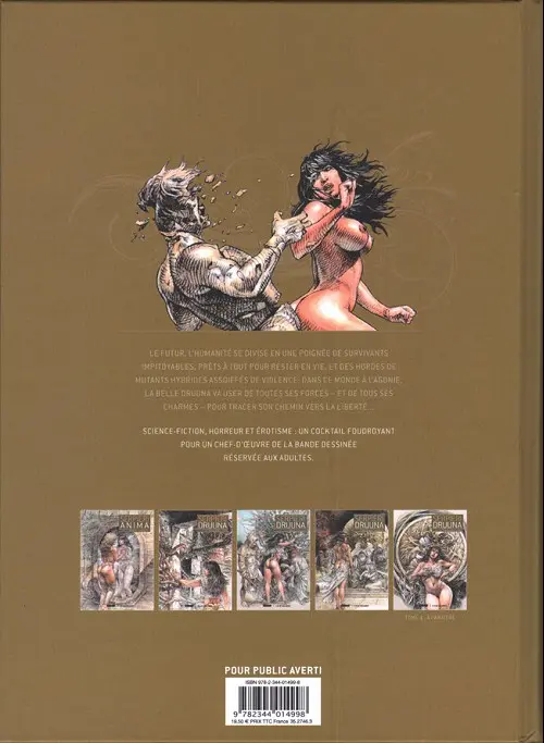 Verso de l'album Druuna Mandragora - Aphrodisia