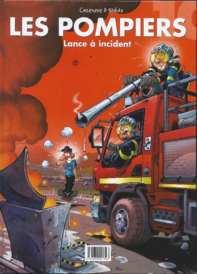 Verso de l'album Les Gendarmes Gendarmes à feu !