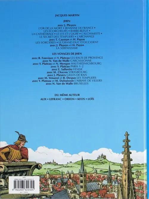 Verso de l'album Les voyages de Jhen Tome 11 Bruges