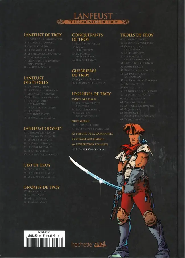 Verso de l'album Lanfeust et les mondes de Troy Tome 45 Ploneïs l'incertain