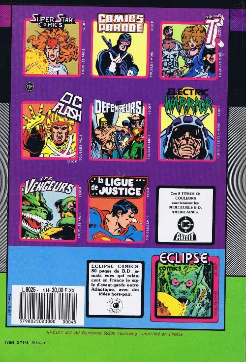 Verso de l'album Miss Marvel Album N° 4