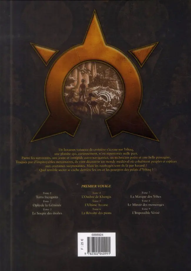 Verso de l'album Les Naufragés d'Ythaq Premier Voyage Tomes 4 à 6