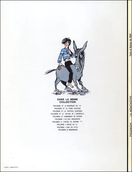 Verso de l'album Philémon Tome 11 La mémémoire