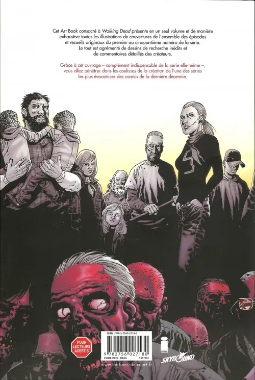 Verso de l'album Walking Dead Art Book