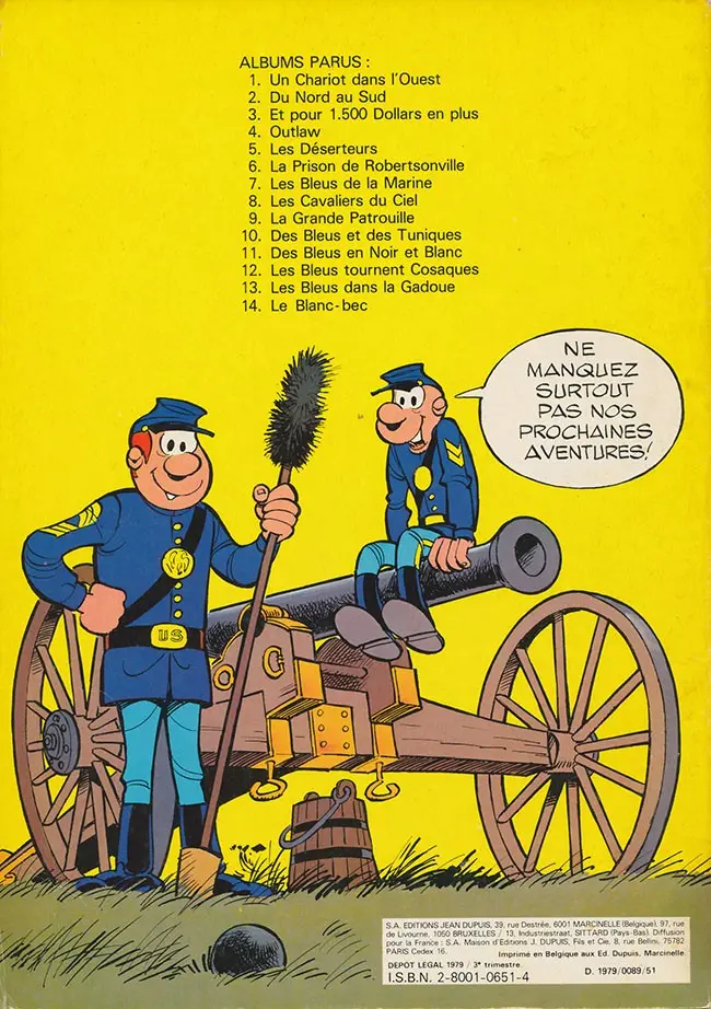 Verso de l'album Les Tuniques Bleues Tome 15 Rumberley
