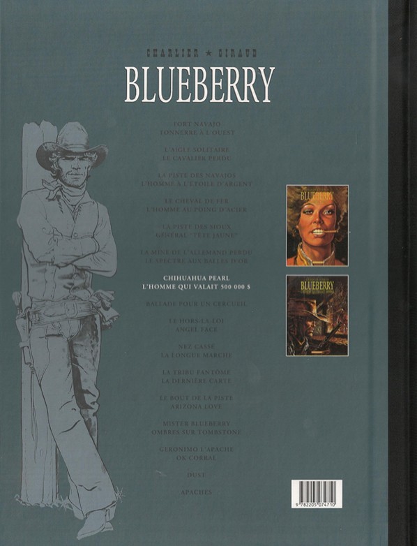 Verso de l'album Blueberry Intégrale Le Soir - Édition de 2015 Volume 7