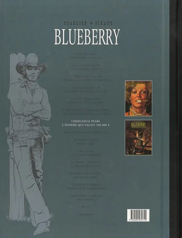 Verso de l'album Blueberry Intégrale Le Soir - Édition de 2015 Volume 7