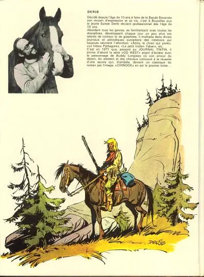Verso de l'album Buddy Longway Tome 1 Chinook