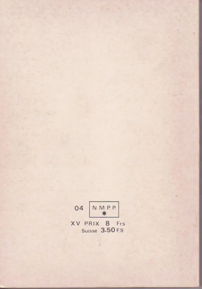 Verso de l'album Strange Album N° 41