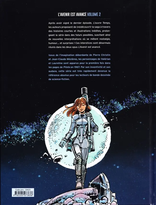 Verso de l'album Valérian Tome 23 L'avenir est avancé - Volume 2