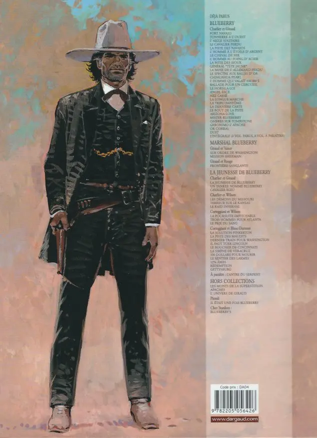 Verso de l'album Blueberry Tome 28 Dust