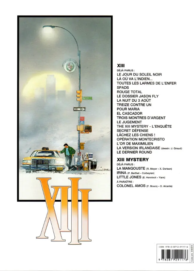 Verso de l'album XIII Tome 12 Le jugement