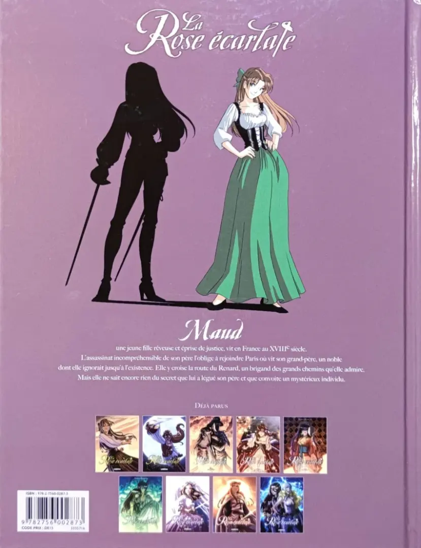 Verso de l'album La Rose écarlate Tome 1 Je savais que je te rencontrerais