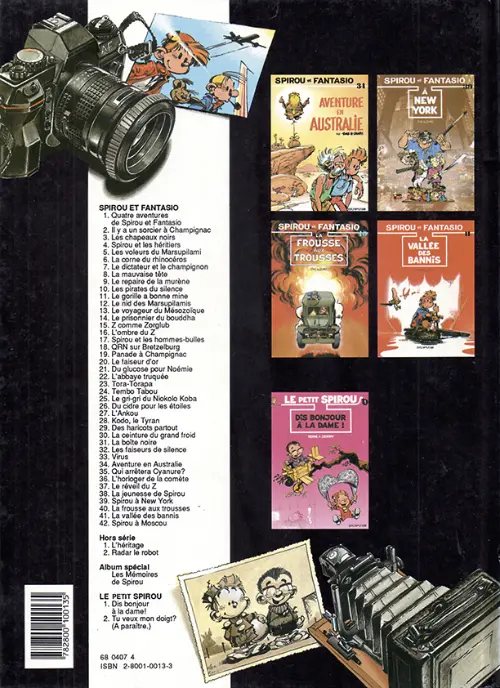 Verso de l'album Spirou et Fantasio Tome 11 Le gorille a bonne mine