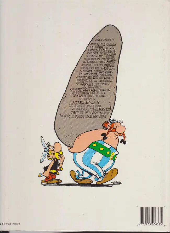 Verso de l'album Astérix Tome 21 Le cadeau de César