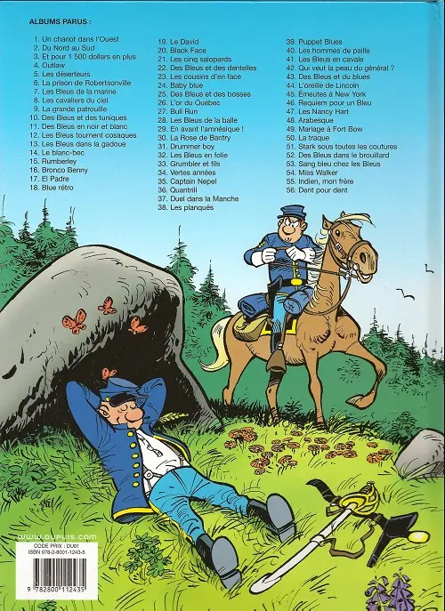 Verso de l'album Les Tuniques Bleues Tome 24 Baby Blue