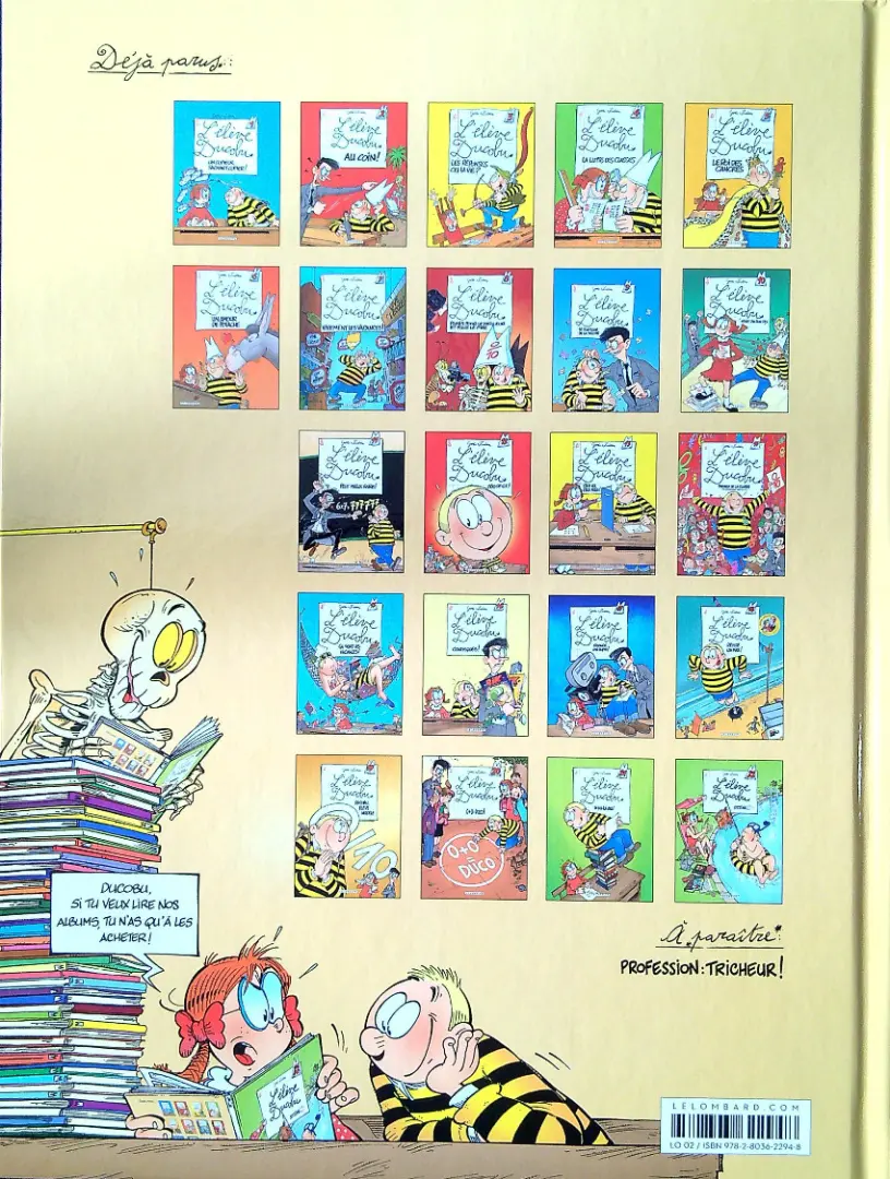 Verso de l'album L'Élève Ducobu Tome 13 Pas vu, pas pris !