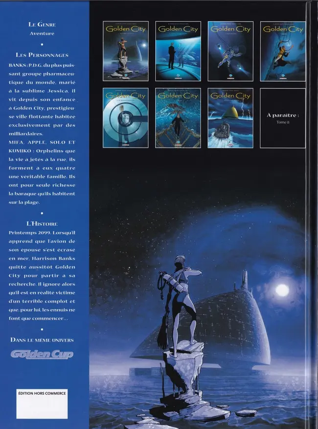 Verso de l'album Golden City Tome 1