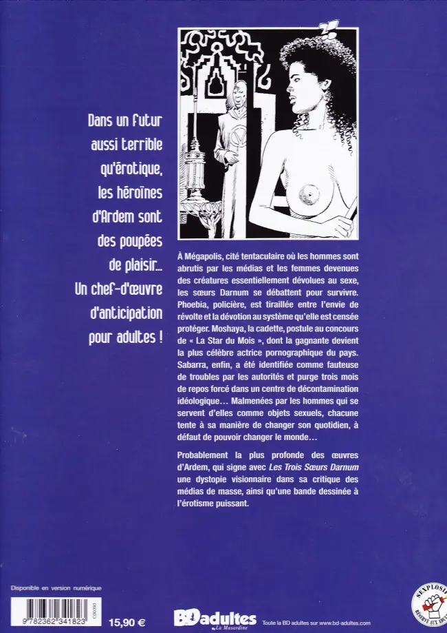 Verso de l'album Les trois sœurs Darnum